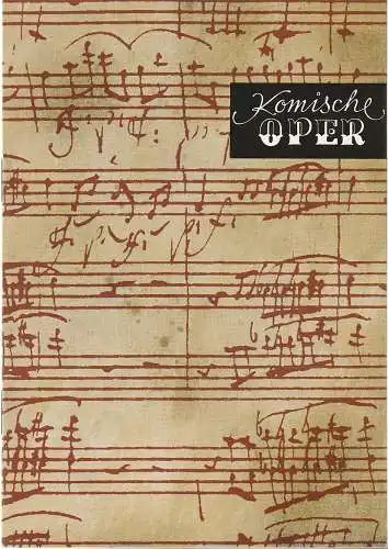 Komische Oper Berlin: Programmheft 8. SINFONIEKONZERT DES ORCHESTERS DER  KOMISCHEN OPER 17. Juni 1976 Spielzeit 1975 / 76 (18). 
