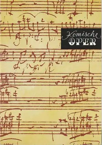 Komische Oper Berlin: Programmheft 8. SINFONIEKONZERT DES ORCHESTERS DER  KOMISCHEN OPER 12. Mai 1977 Spielzeit 1976 / 77 (18). 