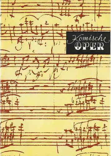 Komische Oper Berlin: Programmheft 5. SINFONIEKONZERT DES ORCHESTERS DER  KOMISCHEN OPER 26. Janauar 1978 Spielzeit 1977 / 78 (18). 