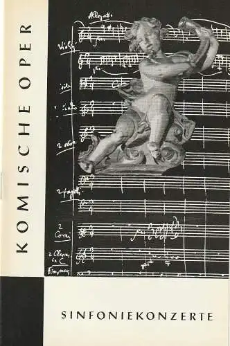 Komische Oper Berlin, Horst Seeger, Martin Vogler: Programmheft 1. SINFONIEKONZERT DES ORCHESTERS DER  KOMISCHEN OPER 8. Oktober 1964 Spielzeit 1964 / 65 (18). 