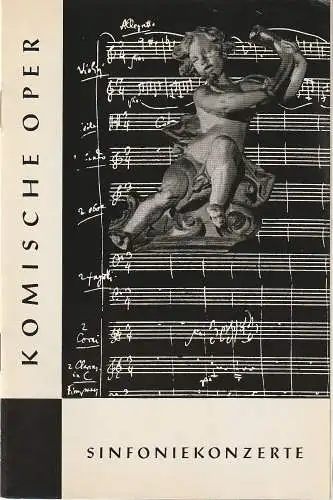 Komische Oper Berlin, Horst Seeger, Martin Vogler: Programmheft 6. SINFONIEKONZERT DES ORCHESTERS DER  KOMISCHEN OPER 12. Mai 1965 Gastspiel im Metropol-Theater Spielzeit 1964 / 65 (18). 