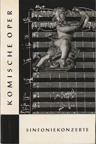 Komische Oper Berlin, Horst Seeger, Martin Vogler: Programmheft 3. SINFONIEKONZERT DES ORCHESTERS DER  KOMISCHEN OPER 25. November 1965 Gastspiel im Metropol-Theater Spielzeit 1965 / 66 (18). 