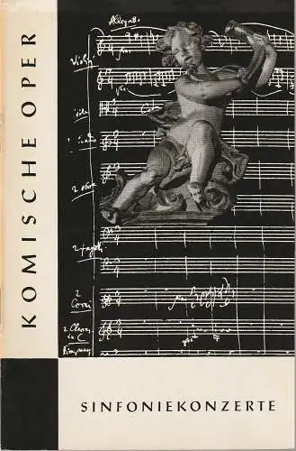 Komische Oper Berlin, Horst Seeger, Martin Vogler: Programmheft 2. SINFONIEKONZERT DES ORCHESTERS DER  KOMISCHEN OPER 3. November 1966 Gastspiel im Metropol-Theater Spielzeit 1966 / 67 (18). 