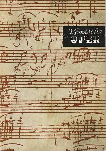 Komische Oper Berlin: Programmheft 5. SINFONIEKONZERT DES ORCHESTERS DER  KOMISCHEN OPER 18. Februar 1971 Spielzeit 1970 / 71   III. Musik-Biennale Berlin 1971 (18). 