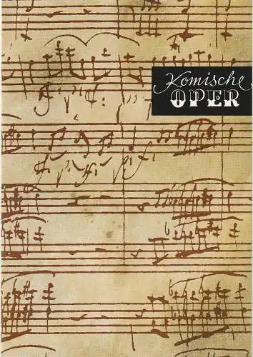 Komische Oper Berlin: Programmheft 8. SINFONIEKONZERT DES ORCHESTERS DER  KOMISCHEN OPER 24. Mai 1972 Spielzeit 1971 / 72 (18). 