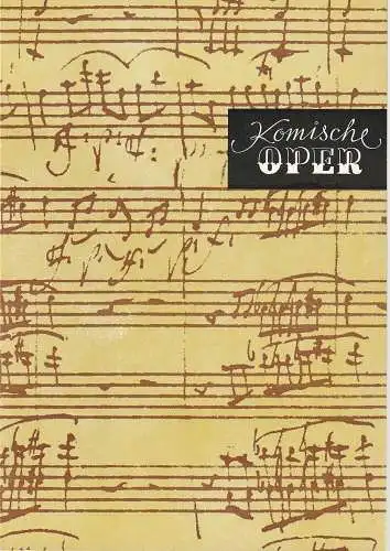 Komische Oper Berlin, Gerhard Müller, Frank Schneider: Programmheft 6. SINFONIEKONZERT DES ORCHESTERS DER  KOMISCHEN OPER 15. März 1990 Spielzeit 1989 / 90 (18). 