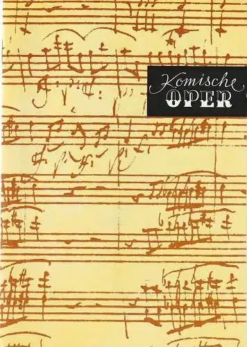 Komische Oper Berlin, Gerhard Müller, Dietrich Kaufmann: Programmheft WEIHNACHTSKONZERTE IN DER KOMISCHEN OPER Nachmittags- und Abendkonzert 23. Dezember 1990 Spielzeit 1990 / 91 (18). 