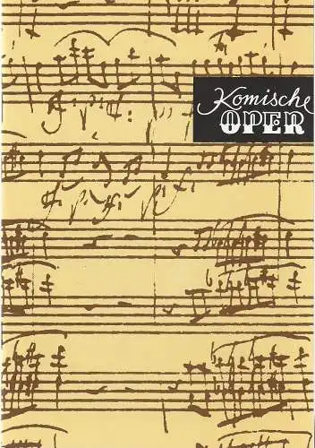 Komische Oper Berlin, Albert Kost,  Gerhard Müller, Dietrich Kaufmann: Programmheft 2. SINFONIEKONZERT DES ORCHESTERS DER  KOMISCHEN OPER 20. Oktober 1994 Spielzeit 1994 / 95 (18). 