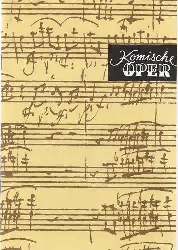 Komische Oper Berlin, Albert Kost,  Gerhard Müller: Programmheft JOHANN-STRAUSS-KONZERT DES ORCHESTERS DER KOMISCHEN OPER 31. Dezember 1994 / 1. Januar 1995 Spielzeit 1994 / 95 (18). 