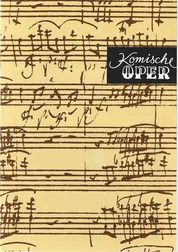 Komische Oper Berlin, Albert Kost,  Gerhard Müller: Programmheft 5. SINFONIEKONZERT DES ORCHESTERS DER  KOMISCHEN OPER 16. Februar 1995 Spielzeit 1994 / 95 (18). 