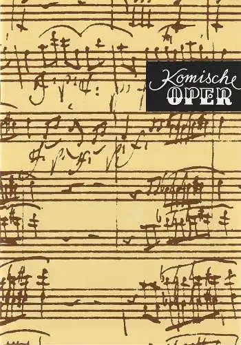 Komische Oper Berlin, Albert Kost,  Gerhard Müller, Dietrich Kaufmann: Programmheft 8. SINFONIEKONZERT DES ORCHESTERS DER  KOMISCHEN OPER 22. Juni 1995 Spielzeit 1994 / 95 (18). 