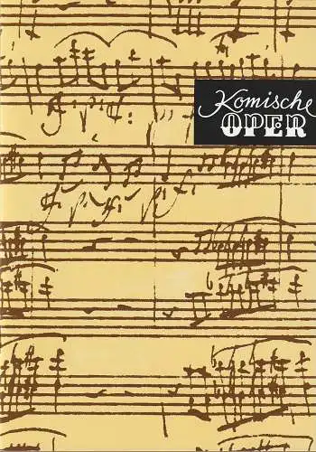 Komische Oper Berlin,  Albert Kost,  Joachim Großkreutz: Programmheft 4. SINFONIEKONZERT DES ORCHESTERS DER  KOMISCHEN OPER 7. Dezember 1995 Spielzeit 1995 / 96 (18). 