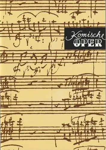 Komische Oper Berlin,  Albert Kost, Peter Huth, Joachim Großkreutz: Programmheft WEIHNACHTSKONZERT DES ORCHESTERS DER  KOMISCHEN OPER 23. Dezember 1995 Spielzeit 1995 / 96 (18). 