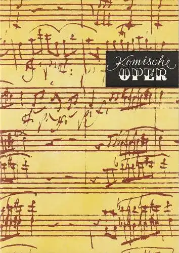 Komische Oper Berlin, Eginhard Röhlig, Christina Laabs: Programmheft 4. SINFONIEKONZERT DES ORCHESTERS DER  KOMISCHEN OPER 6. März 1980 Spielzeit 1979 / 80 (18). 