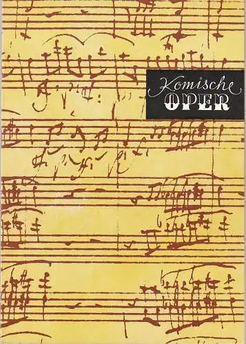 Komische Oper Berlin, Eginhard Röhlig, Christina Laabs: Programmheft 5. SINFONIEKONZERT DES ORCHESTERS DER  KOMISCHEN OPER 17. April 1980 Spielzeit 1979 / 80 (18). 