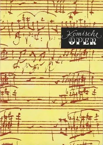 Komische Oper Berlin, Christina Laabs: Programmheft 5. SINFONIEKONZERT DES ORCHESTERS DER  KOMISCHEN OPER 26. März 1981 Spielzeit 1980 / 81 (18). 