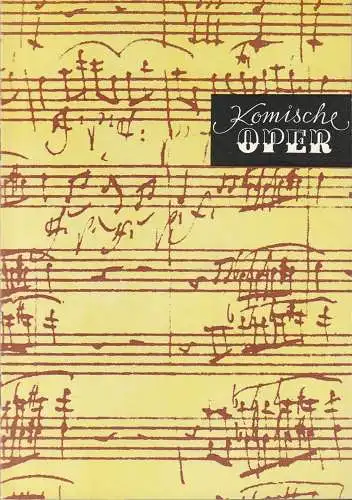 Komische Oper Berlin, Gerhard Müller  Frank Schneider, Dietrich Kaufmann: Programmheft SONDERKONZERT STADTSINGECHOR HALLE / CAMERATA MUSICA 12. Dezember 1982 Spielzeit 1982 / 83 (18). 