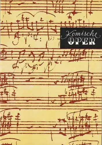 Komische Oper Berlin, Gerhard Müller, Frank Schneider, Dietrich Kaufmann: Programmheft 4. SINFONIEKONZERT DES ORCHESTERS DER  KOMISCHEN OPER 26. Januar 1984 Spielzeit 1983 / 84 (18). 