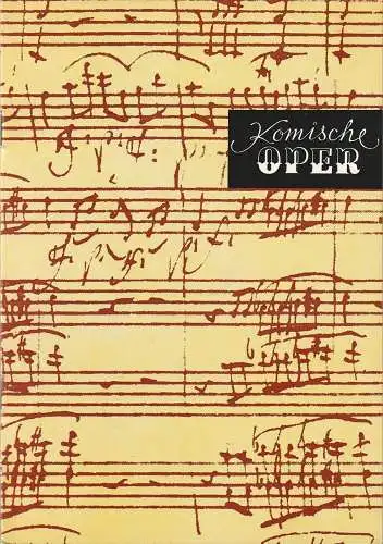 Komische Oper Berlin,  Gerhard Müller, Frank Schneider, Rudolf Wagner-Regeny,  Dietrich Kaufmann: Programmheft 5. SINFONIEKONZERT DES ORCHESTERS DER  KOMISCHEN OPER 25. Febraur 1984 Spielzeit 1983 / 84   DDR-Musiktage 1984 (18). 