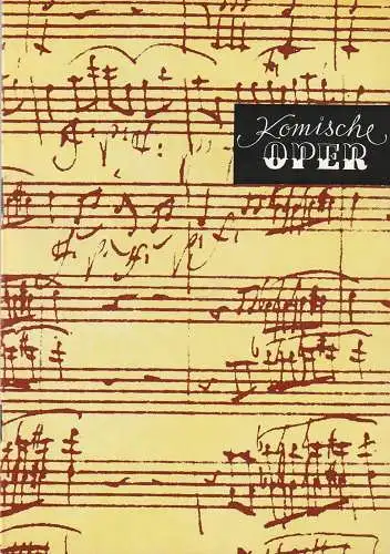 Komische Oper Berlin, Gerhard Müller, Frank Schneider, Dietrich Kaufmann: Programmheft 5. SINFONIEKONZERT DES ORCHESTERS DER  KOMISCHEN OPER 28. Februar 1985 Spielzeit 1984  / 85  Bach-Händel-Tage der Komischen Oper (18). 