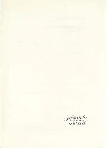 Komische Oper Berlin: Programmheft Ludwig van Beethoven KLAVIER - TRIOS 14. Februar, 14. März + 18. April 1977 Spielzeit 1976 / 77 (18). 