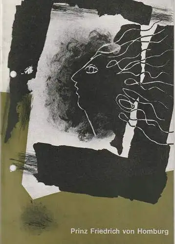 Landesbühne Niedersachsen Nord Wilhelmshaven, Rudolf Stromberg, Ehrhard Reinicke, Karl-Heinz Buller: Programmheft Heinrich von Kleist PRINZ FRIEDRICH VON HOMBURG Spielzeit 1964 / 65 Heft 4 (18). 