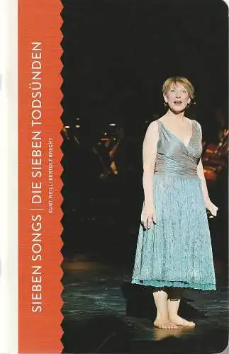 Komische Oper Berlin, Barrie Kosky, Bettina Auer, Christin Hagemann, Iko Freese: Programmheft Kurt Weill SIEBEN SONGS / DIE SIEBEN TODSÜNDEN Premiere 12. Februar 2012 Spielzeit 2011 / 12 (18). 
