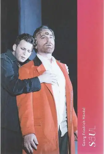 Komische Oper Berlin, Susanne Moser, Philipp Bröking, Johanna Wall, Nyenti Pech, Barbara Braun ( Fotos ): Programmheft Georg Friedrich Händel SAUL Premiere 27. Mai 2023 Spielzeit 2022 / 23 (18). 
