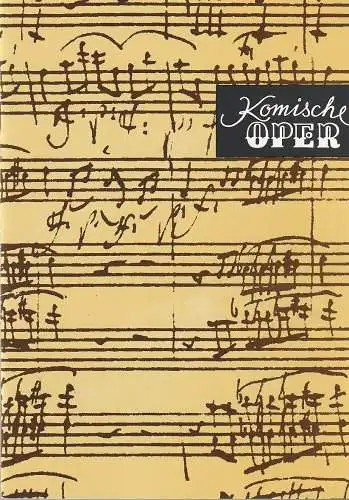 Komische Oper Berlin, Gerhard Müller: Programmheft WEIHNACHTSKONZERT 23. Dezember 1993 Spielzeit 1993 / 94 (18). 