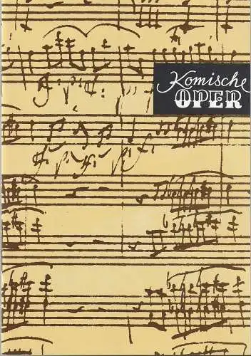 Komische Oper Berlin, Gerhard Müller: Programmheft JOHANN-STRAUß-KONZERT 1. Januar 1994 Spielzeit 1993 / 94 (18). 