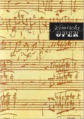 Komische Oper Berlin, Gerhard Müller: Programmheft 5. SINFONIEKONZERT 7. Februar 1992 Spielzeit 1991 / 92 (18). 