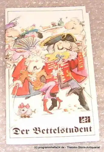 Städtische Theater Chemnitz, Jahr Carla: Programmheft Carl Millöcker Der Bettelstudent Premiere 2. Mai 1993. 