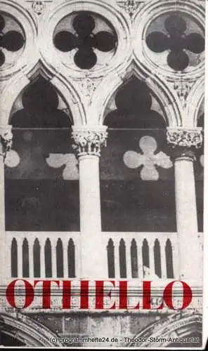 Städtische Theater Karl-Marx-Stadt, Gerhard Meyer, Leimert Volkmar: Programmheft William Shakespeare Othello.  Premiere am 8. Februar 1976 Spielzeit 1975 / 76. 