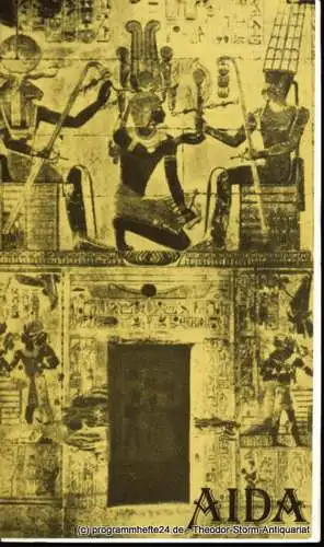 Städtische Theater Karl-Marx-Stadt, Gerhard Meyer, Mitzenheim Renate: Programmheft Giuseppe Verdi AIDA Premiere am 4. Mai 1982 Opernhaus Spieljahr 1982. 