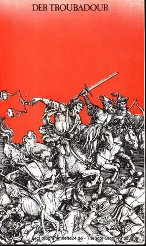 Städtische Theater Karl-Marx-Stadt, Gerhard Meyer, Ziller Gudrun: Programmheft Albert Lortzing Undine  Theater Karl-Marx-Stadt 1986. 