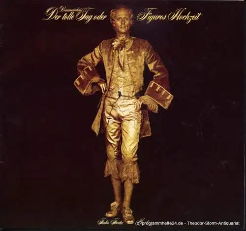 Thalia Theater Hamburg, Boy Gobert: Programmheft Wolfgang Amadeus Mozart Der tolle Tag oder Figaros Hochzeit. Spielzeit 1975 / 76. 