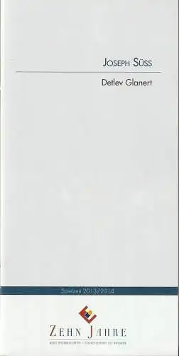 Theater Erfurt, Guy Montavon, Berthold Warnecke, Lutz Edelhoff ( Probenfotos ): Programmheft Detlev Glanert JOSEPH SÜSS Theater Erfurt 2014. 