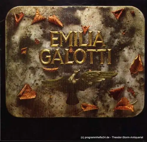 Thalia Theater Hamburg, Boy Gobert, Kluth Michael: Programmheft Gotthold Ephraim Lessing Emilia Galotti  Premiere 18. Oktober 1975 Spielzeit 1975 / 76. 