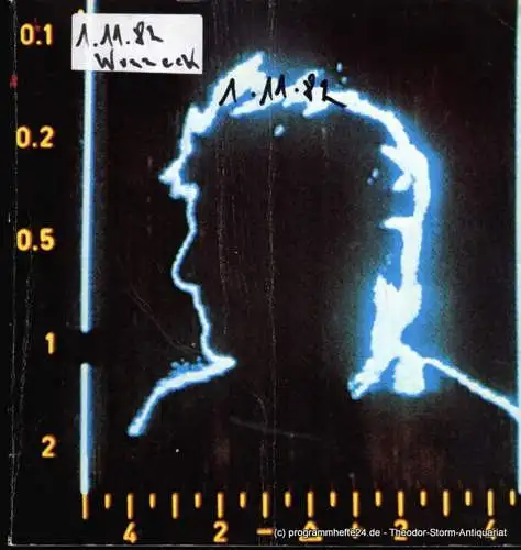 Hamburgische Staatsoper, Christoph von Dohnanyi, Dannenberg Peter, Wolff Jochem: Programmheft Alban Berg Wozzeck Premiere 5. April 1981. 