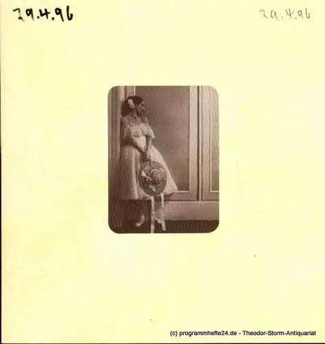 Hamburgische Staatsoper, Hering Barbara, Neumeier John: Programmheft Frederic Chopin Die Kameliendame Ballett von John Neumeier Wiederaufnahme  26. Oktober 1994. 