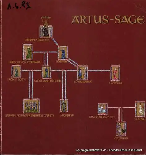 Hamburgische Staatsoper, Christoph von Dohnanyi, Seipt Angelus, Silverstein Judith: Programmheft Artus - Sage Ballett von John Neumeier Premiere  12. Dezember 1982. 