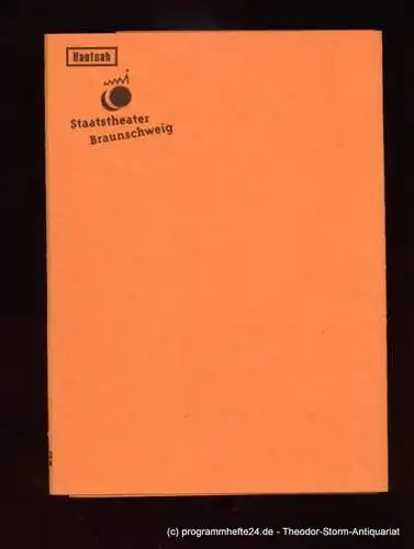 Staatstheater Braunschweig, Wolfgang Gropper, Gade Jörg: Programmheft Hautnah ( Closer ) von Patrick Marber. Premiere am 17. Dezember 1998 im Kleinen Haus des Staatstheaters Braunschweig. Spielzeit 98 : 99 Programm Nr. 34. 