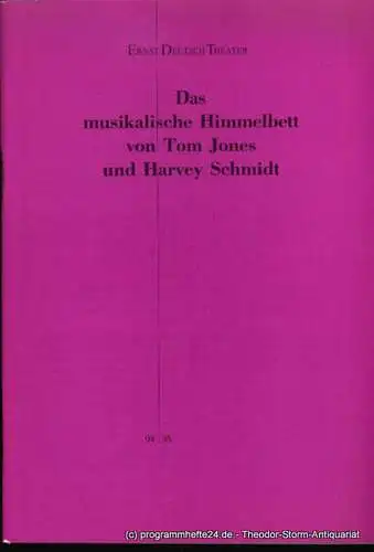 Ernst Deutsch Theater, Friedrich Schütter, Wolfgang Borchert: Programmheft Das musikalische Himmelbett ( I Do! I Do! ) von Tom Jones und Harvey Schmidt. Premiere 23. November 1994. Spielzeit 1994 / 95. 