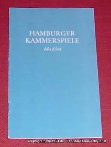 Hamburger Kammerspiele, Ida Ehre, Aust Jan: Programmheft Die venezianischen Zwillinge von Carlo Goldoni. Premiere 24. Januar 1985. Blätter der Hamburger Kammerspiele. 5. Heft der Spielzeit 1984 / 85. 