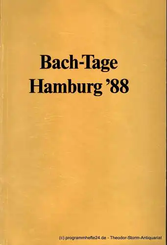 St. Michaelis Chor Hamburg, Carl Philipp Emanuel Bach Gesellschaft an St. Michaelis zu Hamburg, Konzertdirektion Dr. Rudolf Goette, Freie und Hansestadt Hamburg Kulturbehörde, Freie Akademie.. 