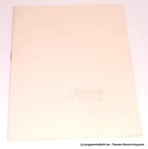 Komische Oper Berlin: Programmheft Der Freischütz. Romantische Oper von Friedrich King. Musik von Carl Maria von Weber. 30. April 1956. 