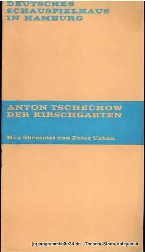 Deutsches Schauspielhaus in Hamburg, Hans Lietzau, Hans-Günter Martens, Rosemarie Clausen, Ernst Wendt: Programmheft Der Kirschgarten. Komödie von Anton Tschechow. Premiere 17. Juni 1970. Spielzeit 1970 / 71. 