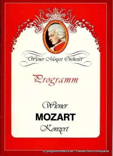 Wiener Mozart Orchester, Karl Berger, Gerald Grünbacher: Programmheft Wiener Mozart Konzert 1987. 