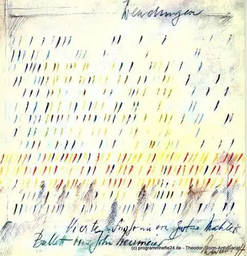 Hamburgische Staatsoper, Christoph von Dohnanyi, Barbara Hering: Programmheft WENDUNGEN. Zwei Ballette von John Neumeier. Sonntag, 20. Mai 1984. 