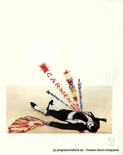 Bremer Theater, Tobias Richter, Michael Leinert: Programmheft CARMEN. Oper von Georges Bizet. Bremer Theater 1987. 